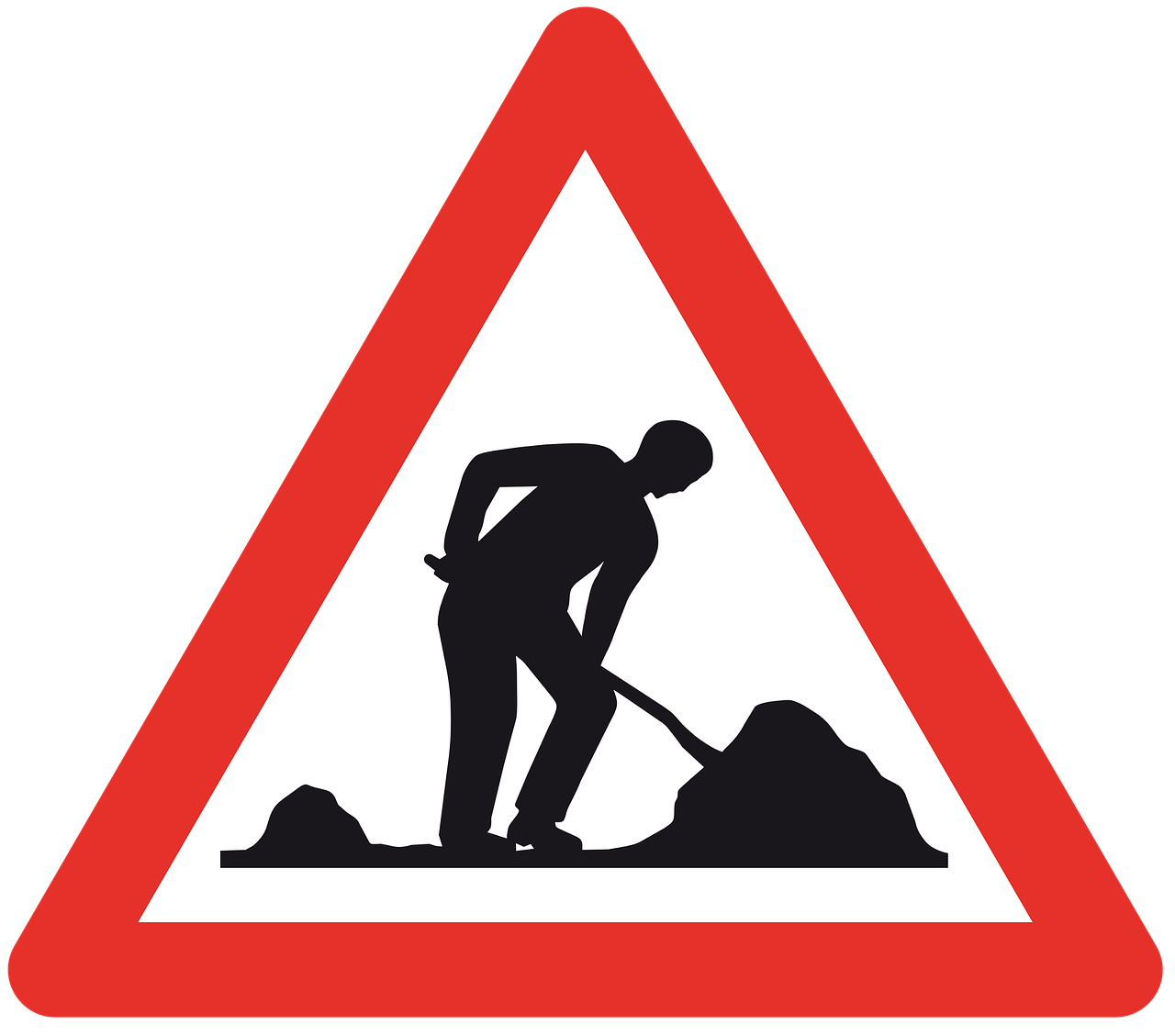 panneau travaux en cours